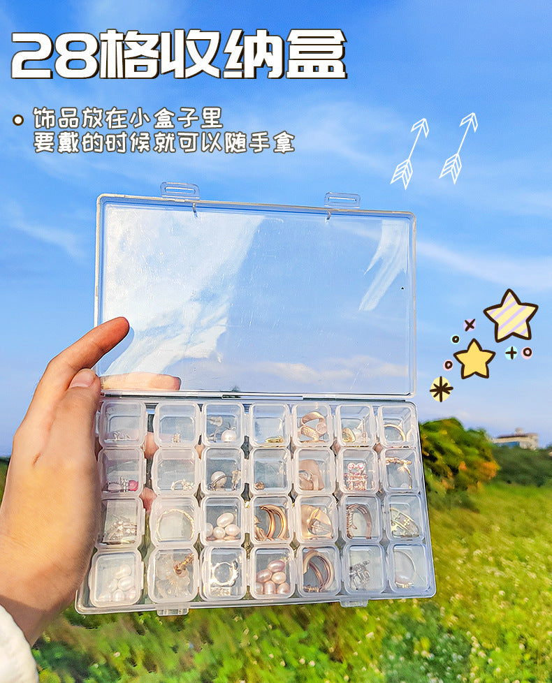 Jewelry Storage Box – Anti-Oxidation Multi-Compartment Earring Organizer