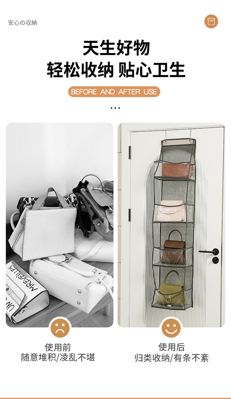 Wall-Mounted Multi-Layer Storage Hanging Bag – Door Organizer