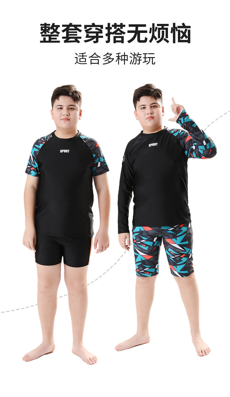 Kids Two-Piece Swimwear – Boys Swim Trunks & Hot Spring Suit
