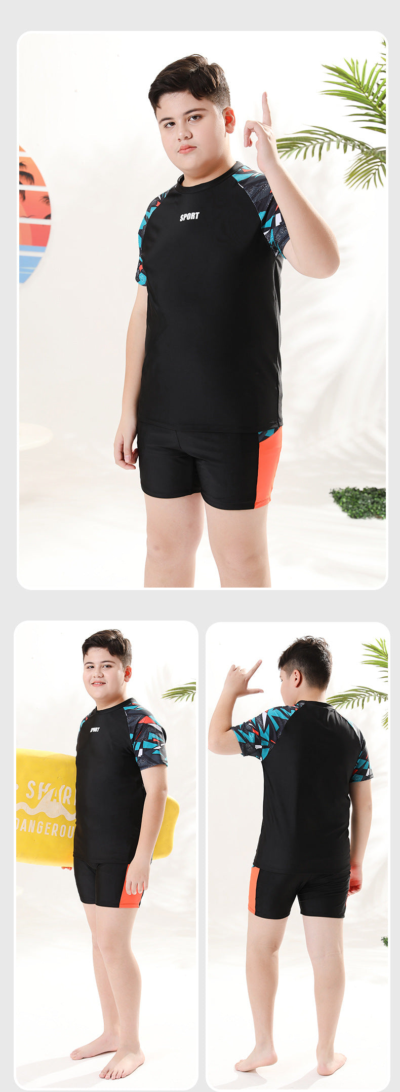 Kids Two-Piece Swimwear – Boys Swim Trunks & Hot Spring Suit