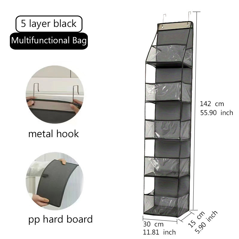 Wall-Mounted Multi-Layer Storage Hanging Bag – Door Organizer