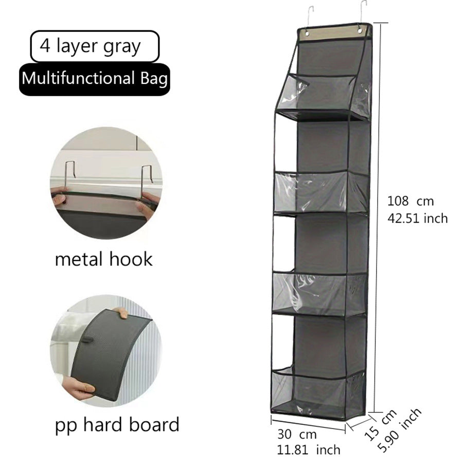 Wall-Mounted Multi-Layer Storage Hanging Bag – Door Organizer