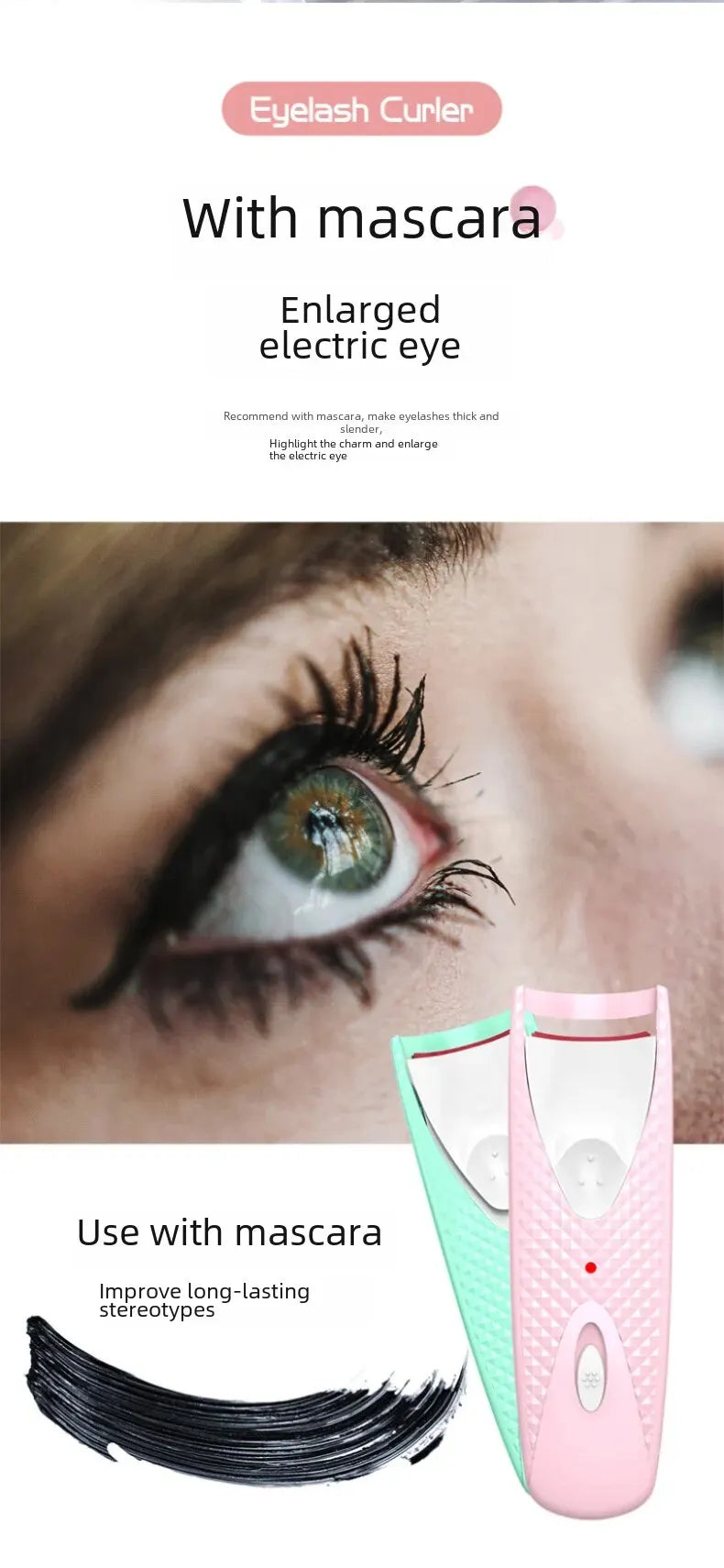 Electric Eyelash Curler – Heating Styling Beauty Tool