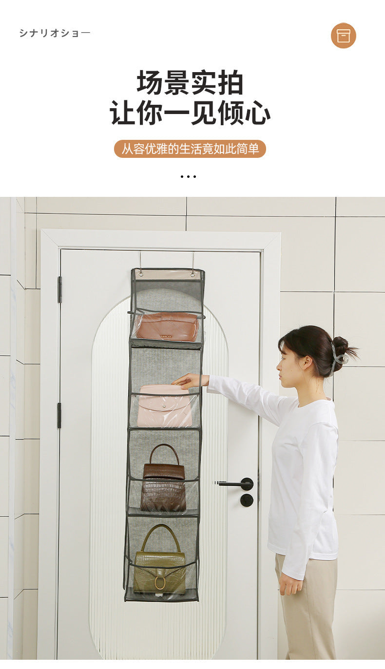 Wall-Mounted Multi-Layer Storage Hanging Bag – Door Organizer