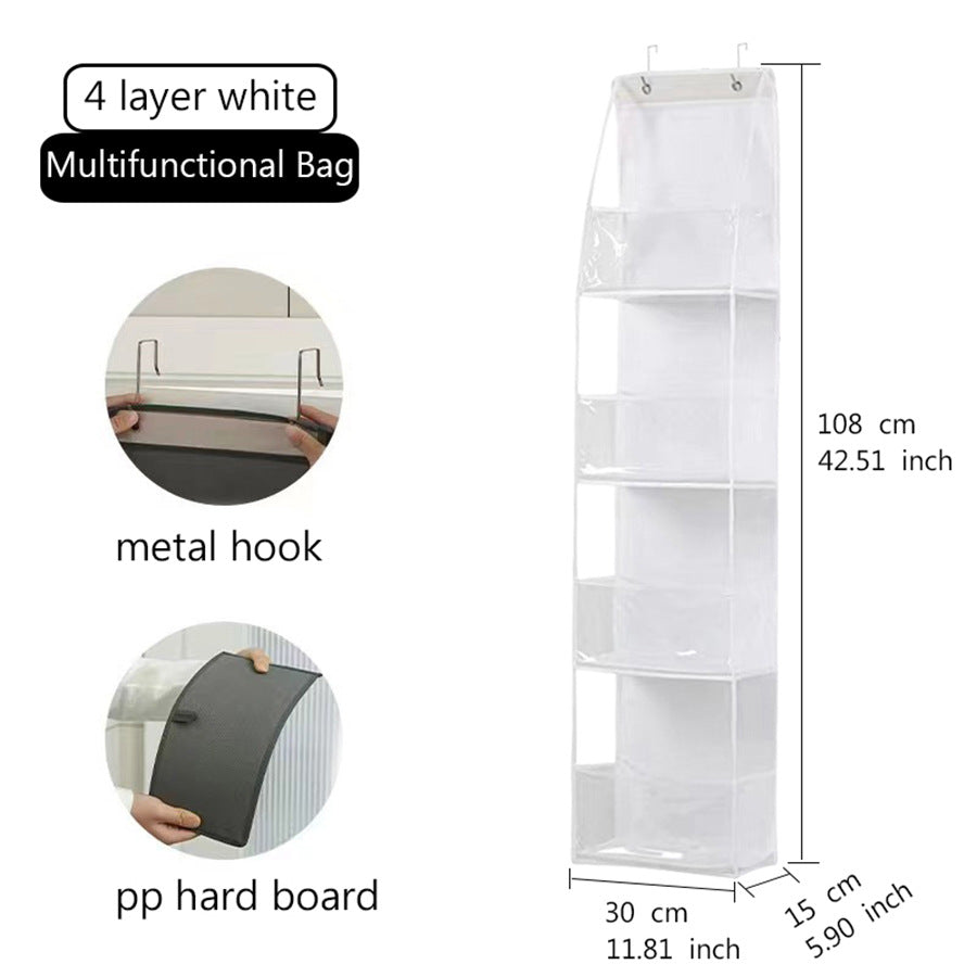 Wall-Mounted Multi-Layer Storage Hanging Bag – Door Organizer