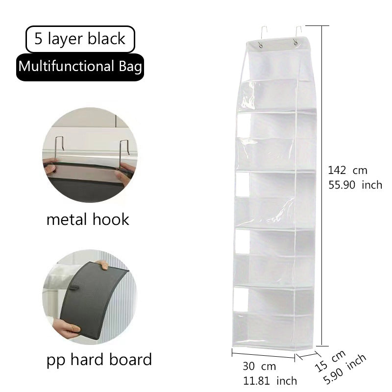 Wall-Mounted Multi-Layer Storage Hanging Bag – Door Organizer