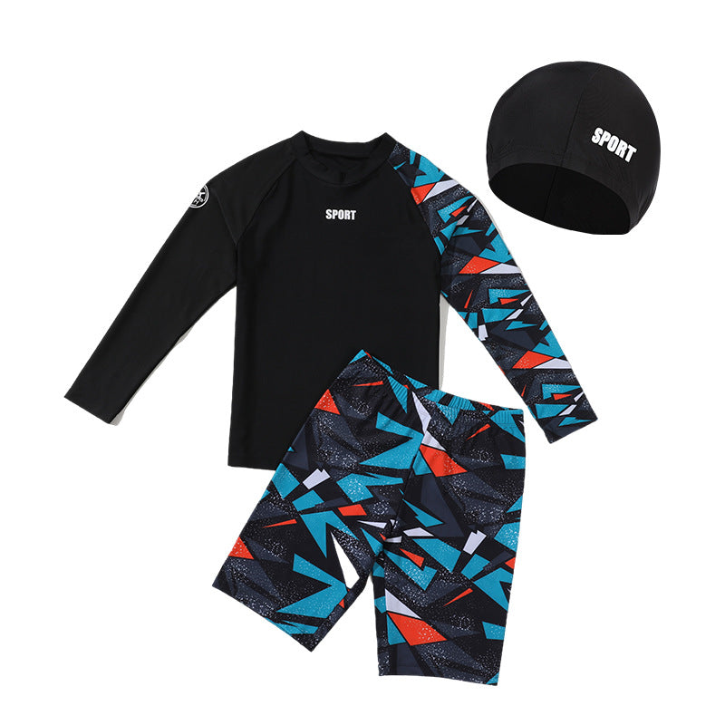 Kids Two-Piece Swimwear – Boys Swim Trunks & Hot Spring Suit