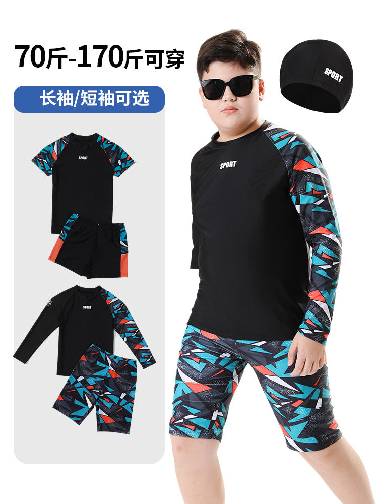 Kids Two-Piece Swimwear – Boys Swim Trunks & Hot Spring Suit