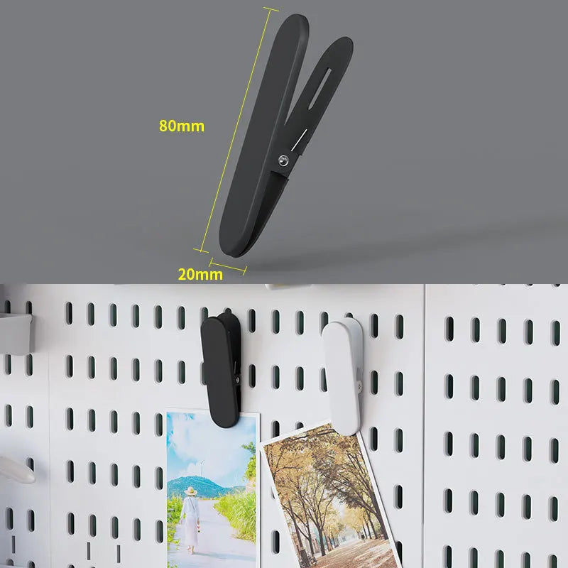 Pegboard Desktop Storage Kit – Vertical & Clip-Type Home Office Organizer