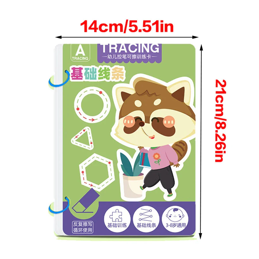 Reusable Toddler Tracing & Writing Workbook
