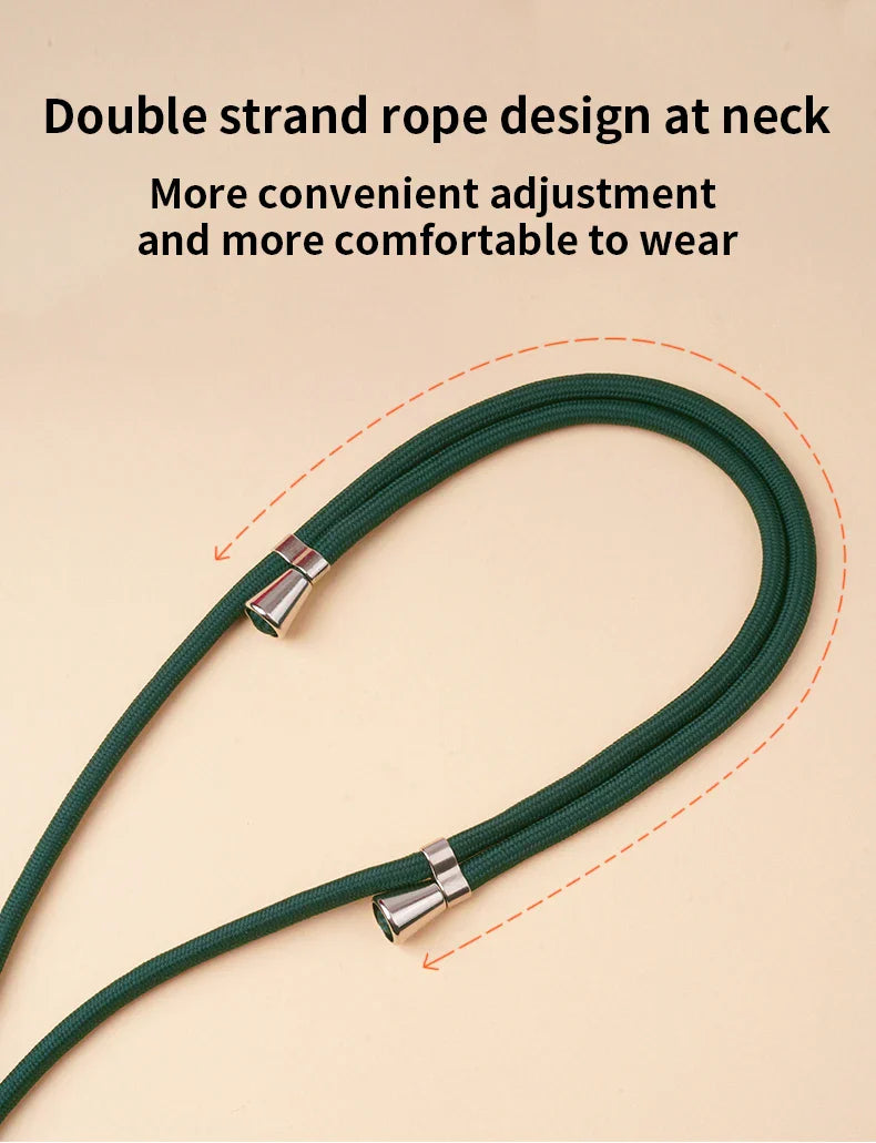 Crossbody Lanyard Necklace Strap Universal Mobile Phone Adjustment Long Hanging Rope With Clip Anti-Lost Lanyard