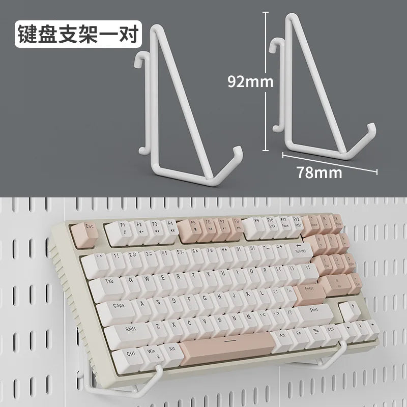 Pegboard Desktop Storage Kit – Vertical & Clip-Type Home Office Organizer