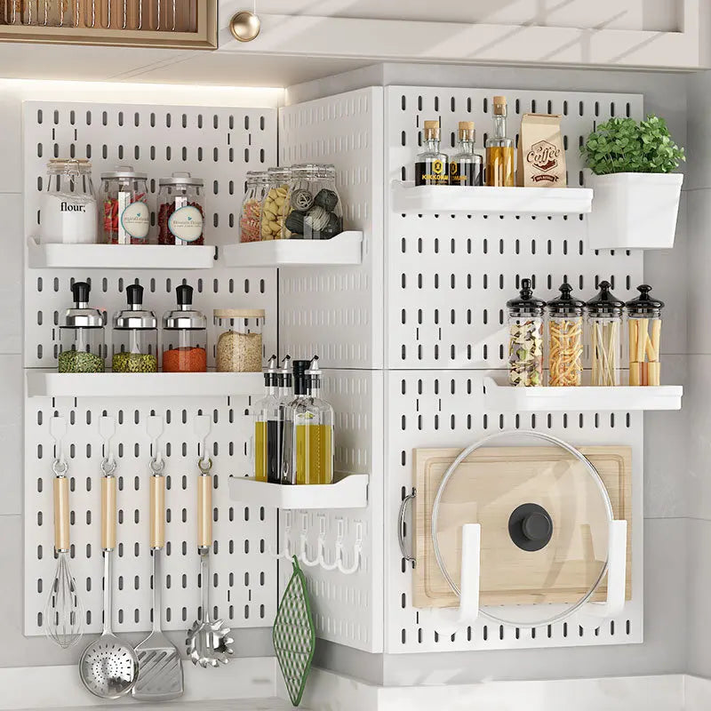 Pegboard Desktop Storage Kit – Vertical & Clip-Type Home Office Organizer