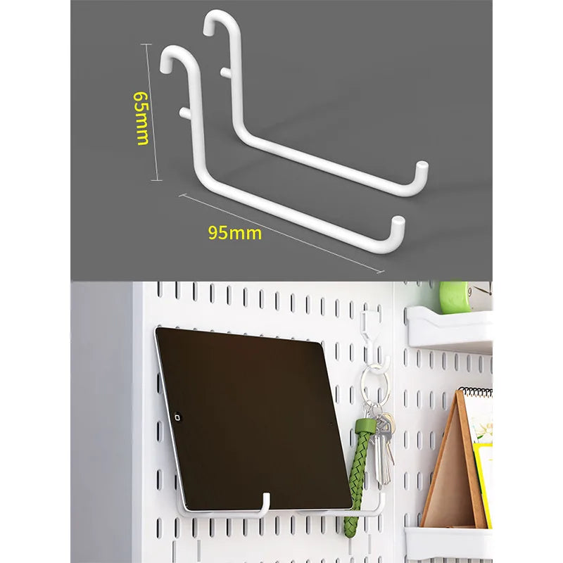 Pegboard Desktop Storage Kit – Vertical & Clip-Type Home Office Organizer