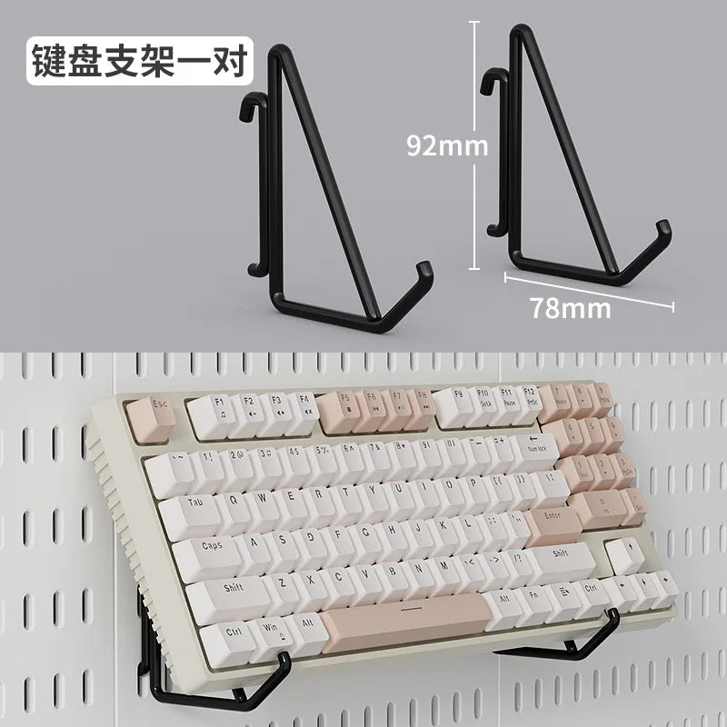 Pegboard Desktop Storage Kit – Vertical & Clip-Type Home Office Organizer