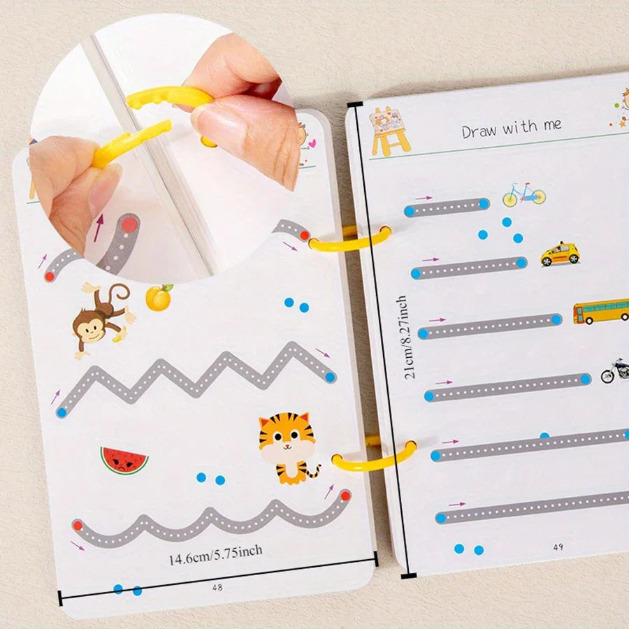 Reusable Toddler Tracing & Writing Workbook