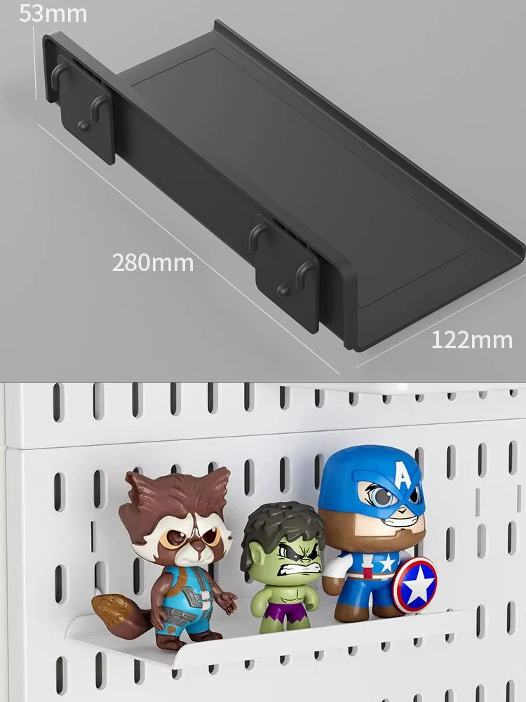 Pegboard Desktop Storage Kit – Vertical & Clip-Type Home Office Organizer