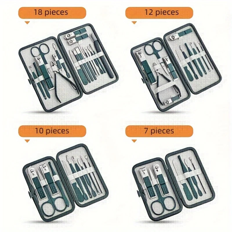 Professional Nail Care Kit with Travel Case