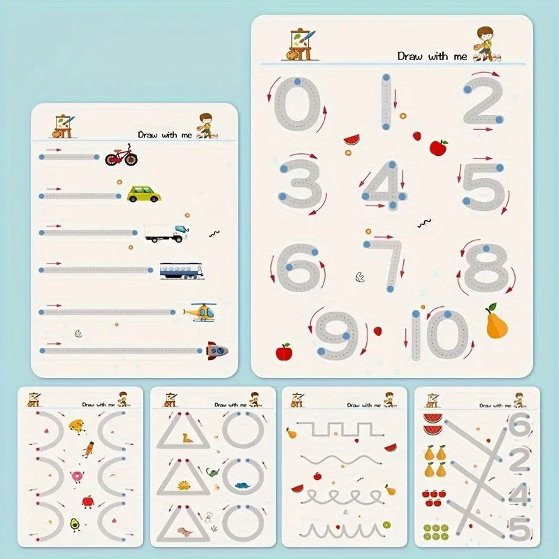 Reusable Toddler Tracing & Writing Workbook