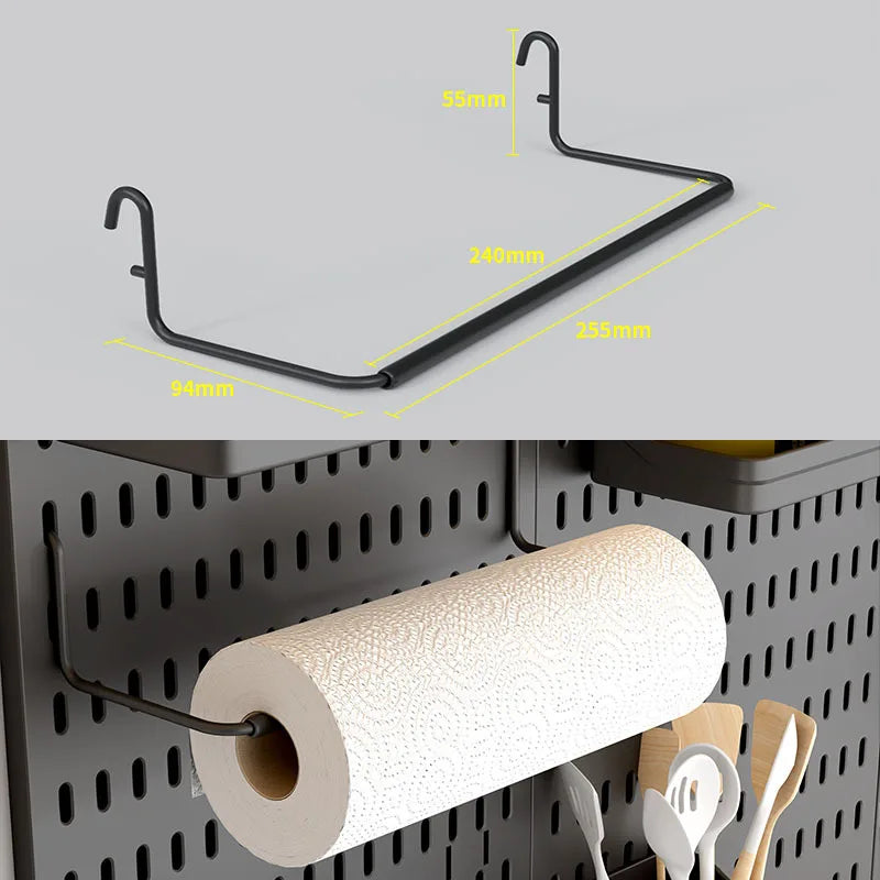 Pegboard Desktop Storage Kit – Vertical & Clip-Type Home Office Organizer