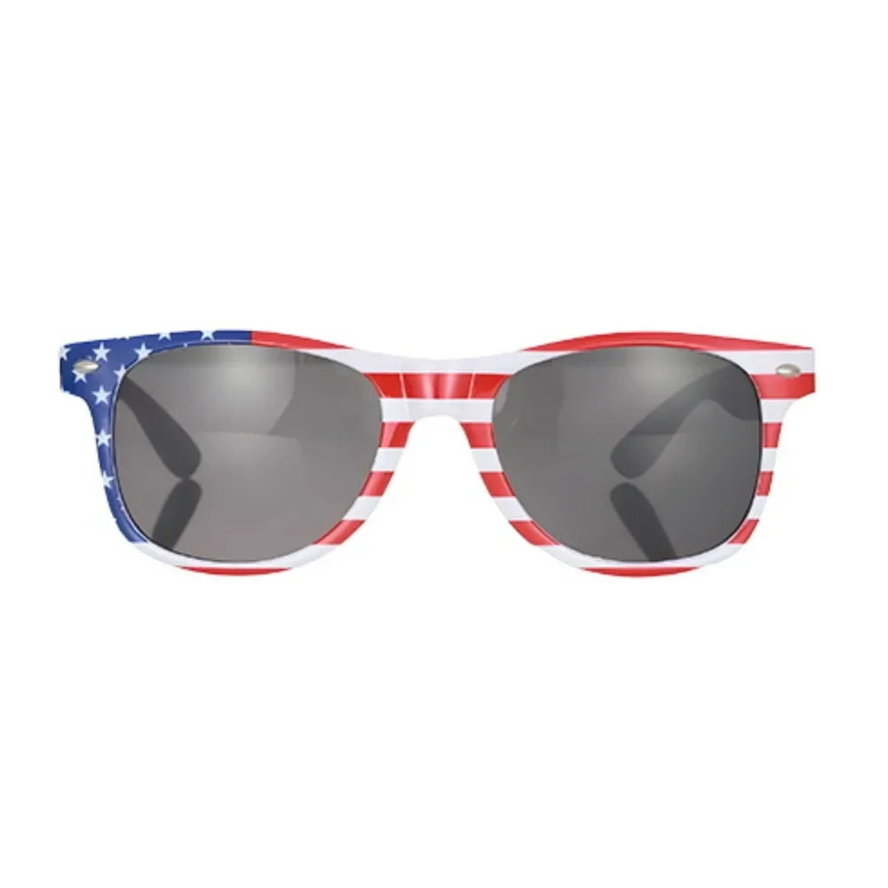 4th of July Patriotic Accessories Set, USA Flag Wig Hat Sunglasses Handheld Flags for Independence Day Parade Party