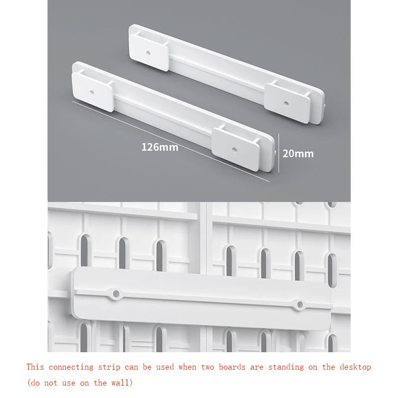 Pegboard Desktop Storage Kit – Vertical & Clip-Type Home Office Organizer