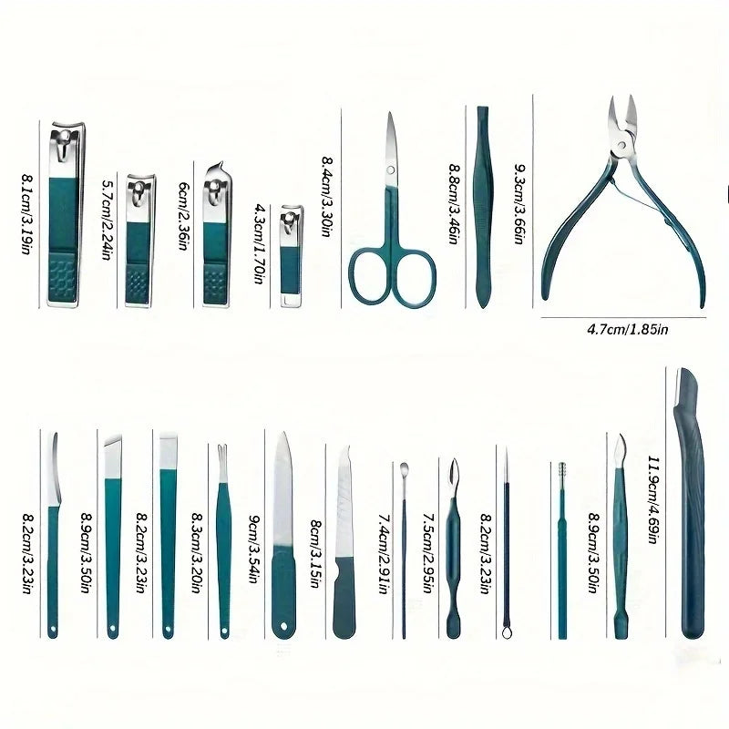 Professional Nail Care Kit with Travel Case