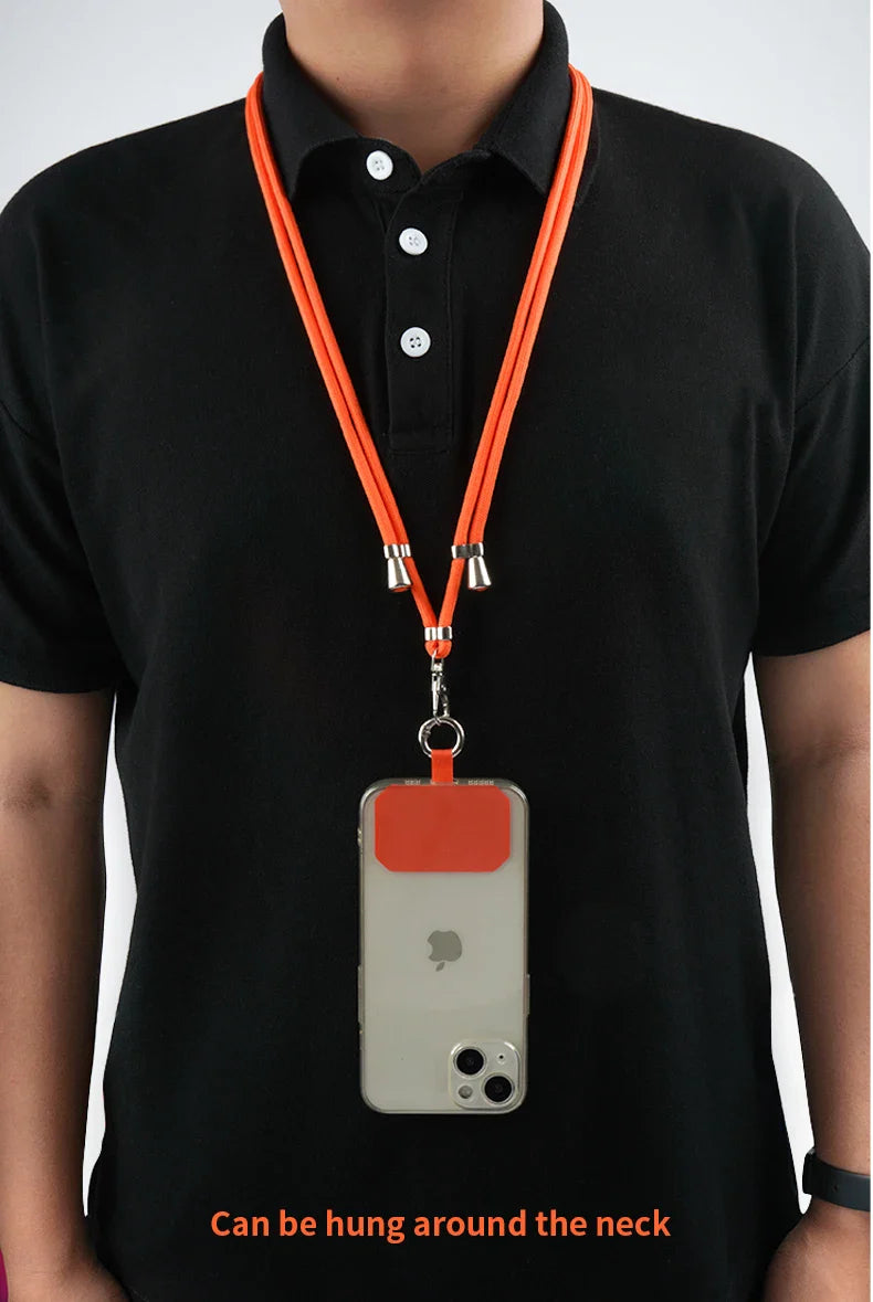 Crossbody Lanyard Necklace Strap Universal Mobile Phone Adjustment Long Hanging Rope With Clip Anti-Lost Lanyard