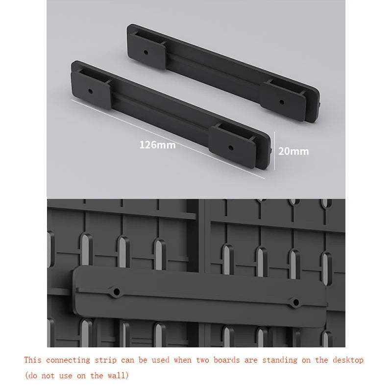 Pegboard Desktop Storage Kit – Vertical & Clip-Type Home Office Organizer