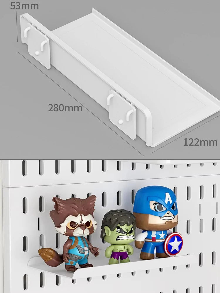 Pegboard Desktop Storage Kit – Vertical & Clip-Type Home Office Organizer