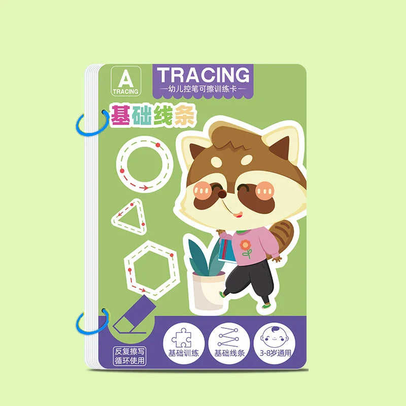 Reusable Toddler Tracing & Writing Workbook