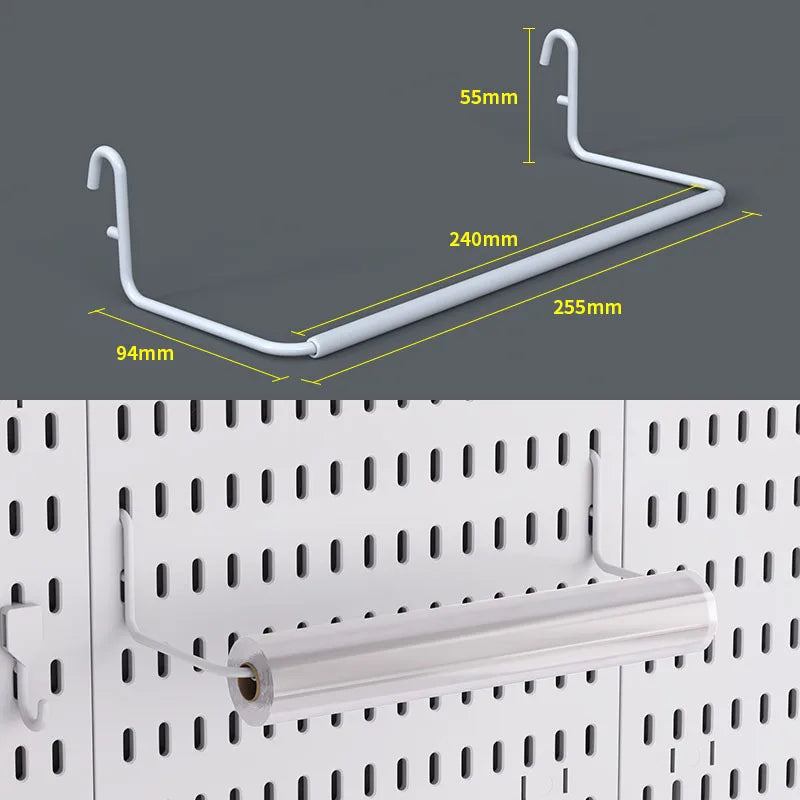 Pegboard Desktop Storage Kit – Vertical & Clip-Type Home Office Organizer